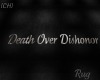Death Over Dishonor Rug