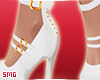 SMG . White Doll Heels