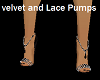 Lace & Velvet Pumps
