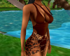 Brown N Cheetah SwimSuit