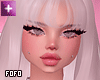 gigi white + bangs