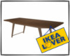 loft ikea wood table