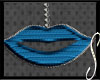 !S! Blue Lips Earings