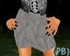 {PB}Grey Suede Skirt