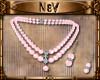 ! Pink Pearls Necklace
