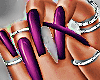 -Joy Nails Purple + Ring