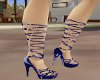 Blue Strapped Heels