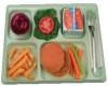 Plastic meal tray.