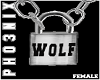 !PX WOLF LOCK NECKLACE