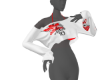F*AD!DAS White Top+ Bra