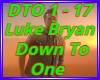 Luke Bryan Down To One