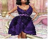 Purple retro lace dress