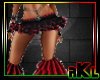 FM Red/Blk Latex Skirt