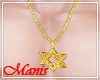 M. Gold Star Necklace