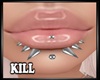 Lip Spikes Silver
