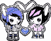 emo love bunnies