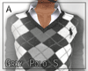 ▲ Grey Polo Sweater