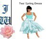 JW Teal Spring Dress