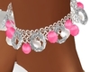 NEW PINK SILVER ANKLET