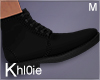 K vamp black boots M
