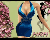HRH DarkBlue Satin Short