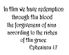 Ephesias 1:7 sign
