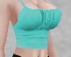 A~ Teal Frill Croptop