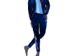 *Blue White Flowers Suit