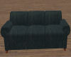 blk leather cuddle couch