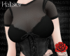 H! Black Top + Corset