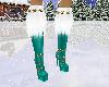 NS Green Snowflake Boots