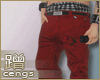c² Red Baggy Pants