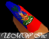 {UMW}Haiti Flag Nails