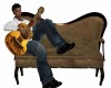 Suede Sofa Guitar Animat
