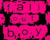 Pink/Blk Fall Out Boy