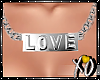 XOe| LOVE Chain Silver