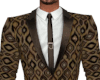 Brown Pattern Jacket/Tie