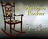 Antique Rocker BlkFloral