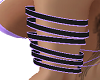 purple upper arm bands