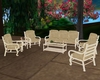 Cream patio set