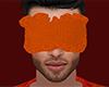 Orange Knit Sleep Mask M