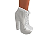 !. Leather boots White