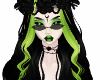 gothic green makeup