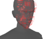 cyborg- red circuit mask