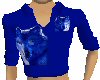 Blue wolf shirt