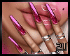 2u Pink Chrome Nails
