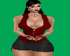 Red Shirt Black Skirt