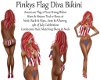 Pinkys Flag Diva Bikini