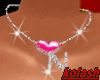 K*necklaces N heart pink