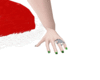 Christmas green nails